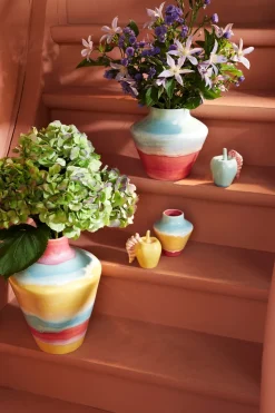 X KimPop Vase, Pink/Mint/Yellow