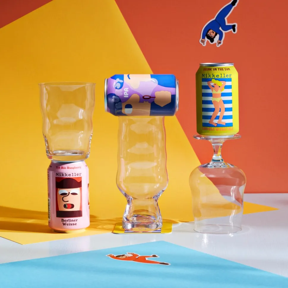 X Mikkeller 2-pak Universalt Ølglas, Clear, 40 cl