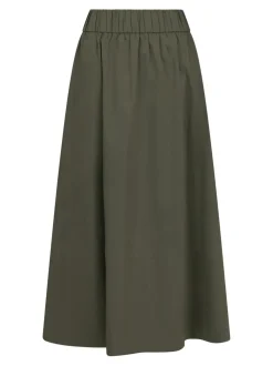 Yara Poplin Nederdel, Army, 36