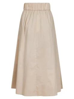 Yara Poplin Nederdel, Dark Sand, 38