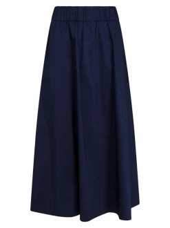 Yara Poplin Nederdel, Navy, 38