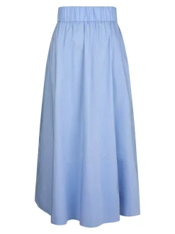 Yara Poplin Nederdel, Sky Blue, 40