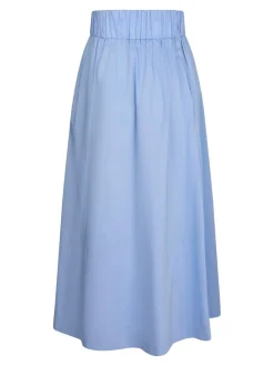 Yara Poplin Nederdel, Sky Blue, 40