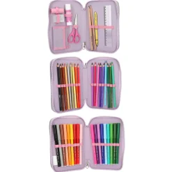 Ylvi Tripple Penalhus, Lilla/Lyserød