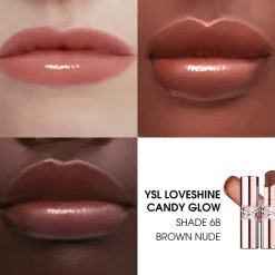 YSL Loveshine Candy Glow Tinted Lip Balm, 6B Brown Nude