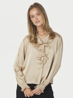 Zamola Bluse, Dark Sand, 38