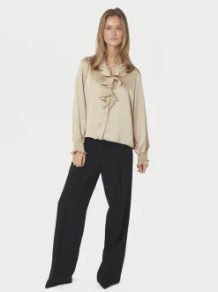 Zamola Bluse, Dark Sand, 38