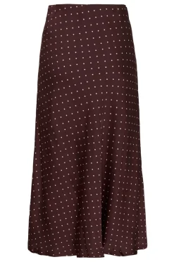 ZaniaIW Nederdel, Brown Bordeaux Small Dot, 44