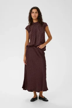 ZaniaIW Nederdel, Brown Bordeaux Small Dot, 44