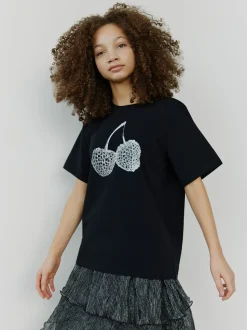 ZenaSY T-shirt, Black, 164 cm